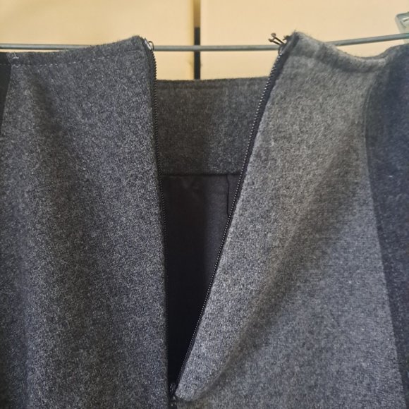 Eva Franco Anthropologie wool blend patchwork skirt Sz 0 - Picture 5 of 8